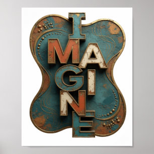 Fresh Orange IMAGINE Custom Design Poster