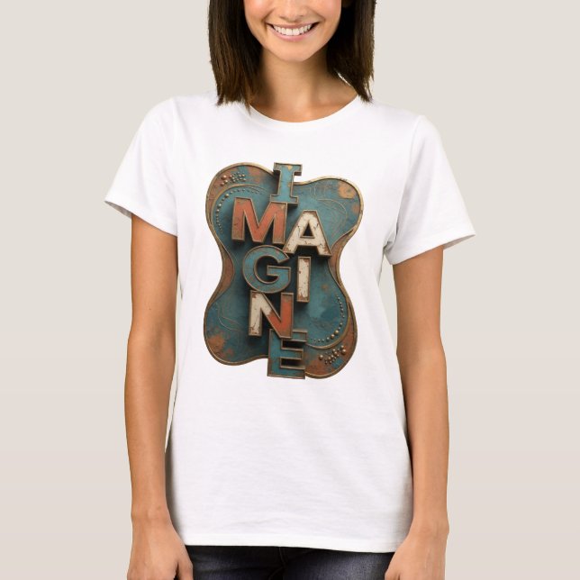 Fresh Orange IMAGINE Custom Design T-Shirt (Front)