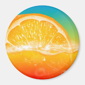 Fresh Orange Juice Fridge Magnet