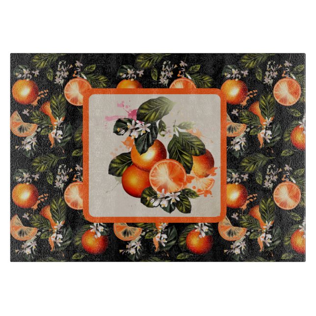 Fresh Oranges  Cutting Board (Front)