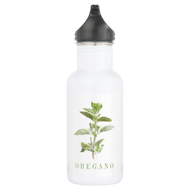 FRESH OREGANO 18oz Water Bottle (Right)