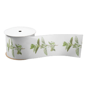 Fresh Oregano 3" Wide Satin Ribbon