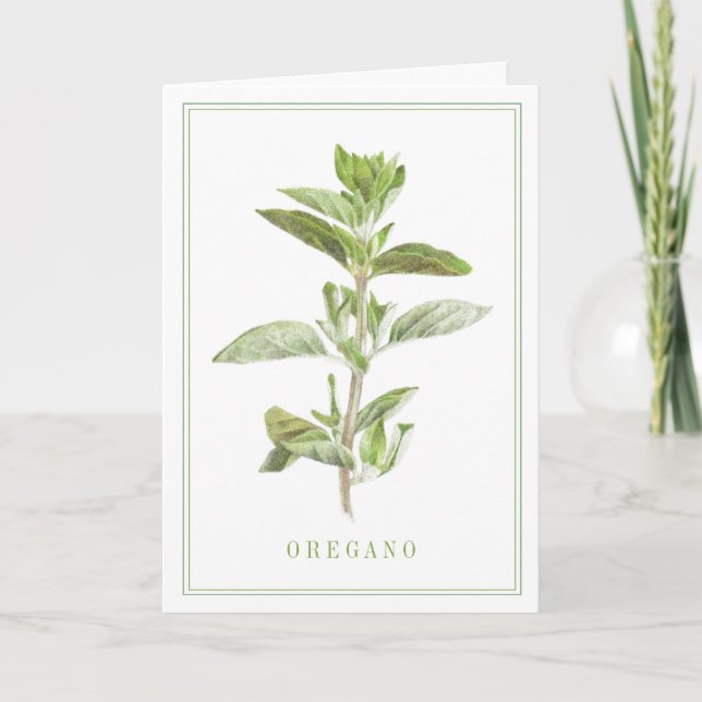 FRESH OREGANO Greeting Card (Front)