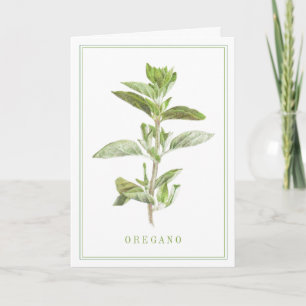 FRESH OREGANO Greeting Card