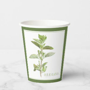 FRESH OREGANO Paper Cups - Green