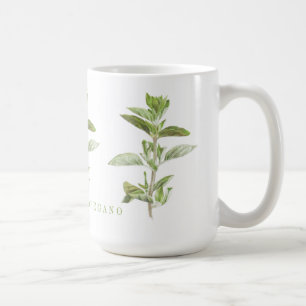 Fresh Oregano Tall Classic White Mug