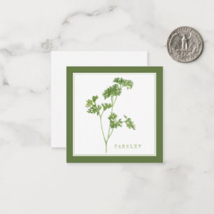 FRESH PARSLEY 2.5" Square Flat Card / Green