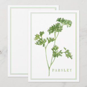 FRESH PARSLEY 5x7 Flat Card