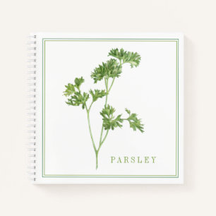 FRESH PARSLEY 8.5x8.5 Spiral Notebook