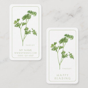 FRESH PARSLEY Business Bookmarks - 3.5x2 Card 