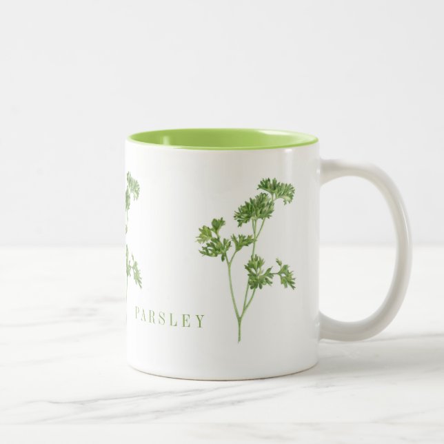 FRESH PARSLEY Lime Two-Tone Mug (Right)
