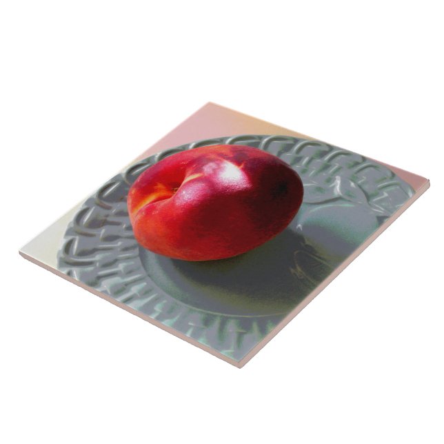 Fresh Peach in sunlight Tile (Side)