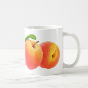 Fresh peaches coffee mug