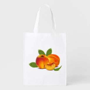 Fresh Peaches Grocery Bag