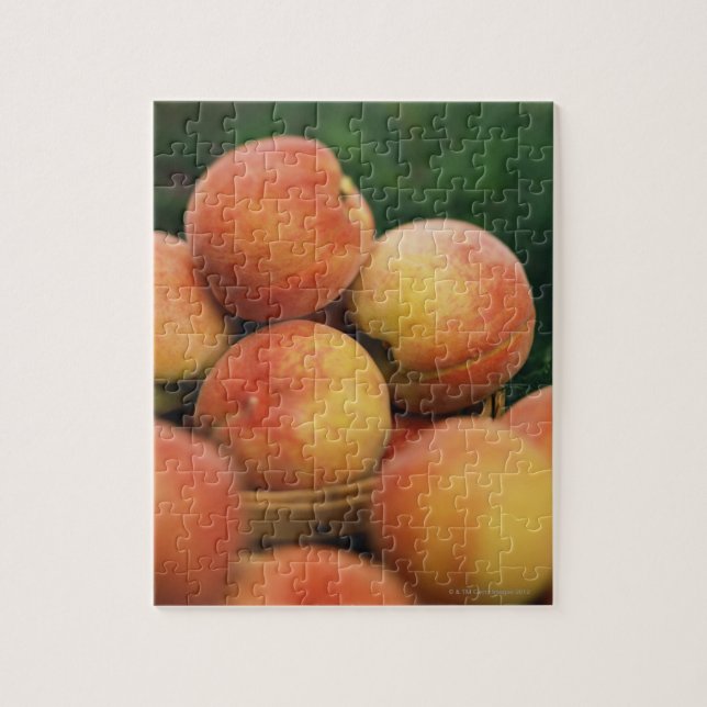 Fresh peaches jigsaw puzzle (Vertical)