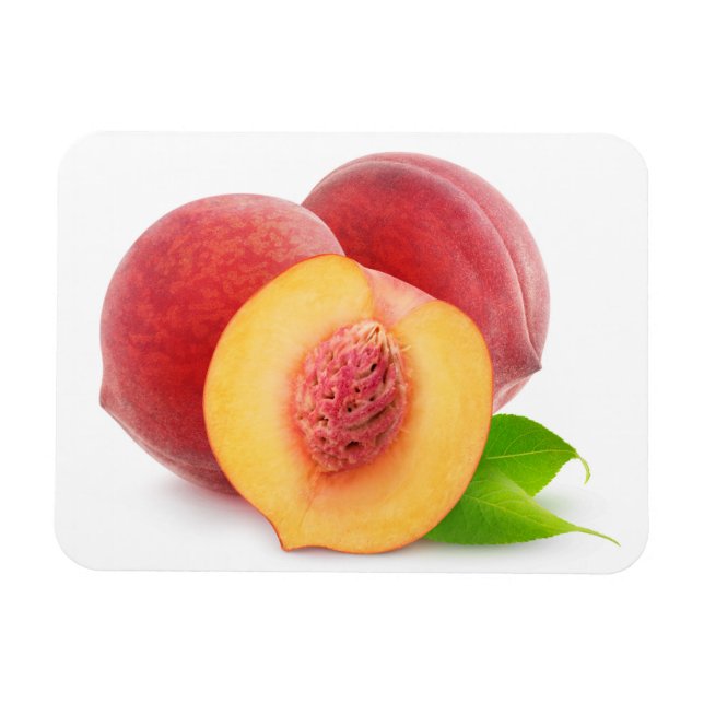 Fresh peaches magnet (Horizontal)