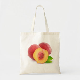 Fresh peaches tote bag