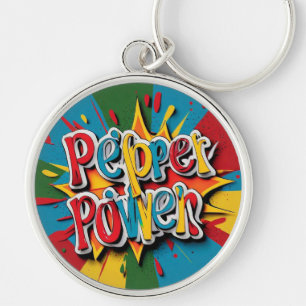 "Fresh Pepper Colours" Key Ring