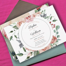 Fresh Pink Blooms Elegant Bridal Shower