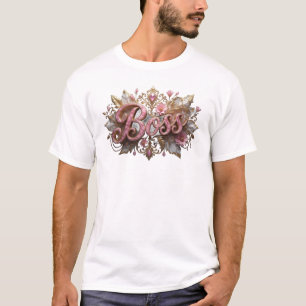 Fresh Pink BOSS Custom Creation T-Shirt
