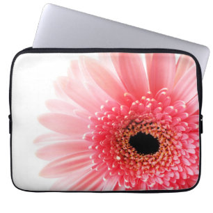 Fresh Pink Gerbera Daisy Photograph Laptop Sleeve