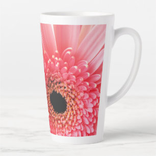 Fresh Pink Gerbera Daisy Photograph Latte Mug