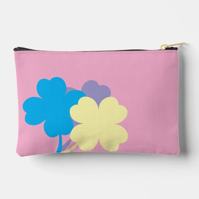 Fresh Pink Pastel  Accessory Pouch (Back)