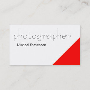 Fresh Plain Black Red Grey White Business Card