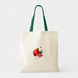 Fresh pomegranate aesthetic trendy summer tote bag