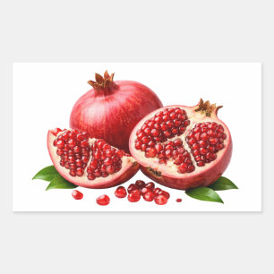 Fresh Pomegranate With Juicy Seeds Sticker