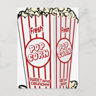 Fresh pop corn postcard