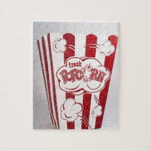 Fresh Popcorn Bag red Vintage Jigsaw Puzzle