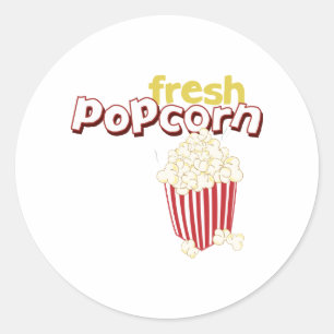 Fresh Popcorn Classic Round Sticker