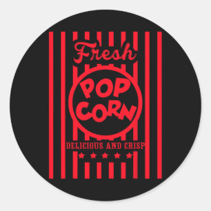 FRESH Popcorn Costume for Halloween  Classic Round Sticker
