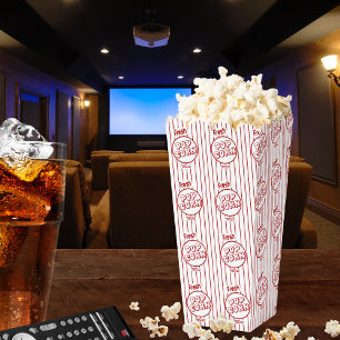 Fresh Popcorn Pattern Party Treats or Movie Night  Favour Box