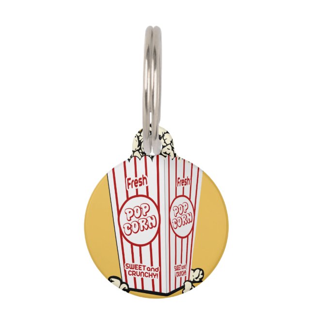 Fresh Popcorn Pet Tag (Front)