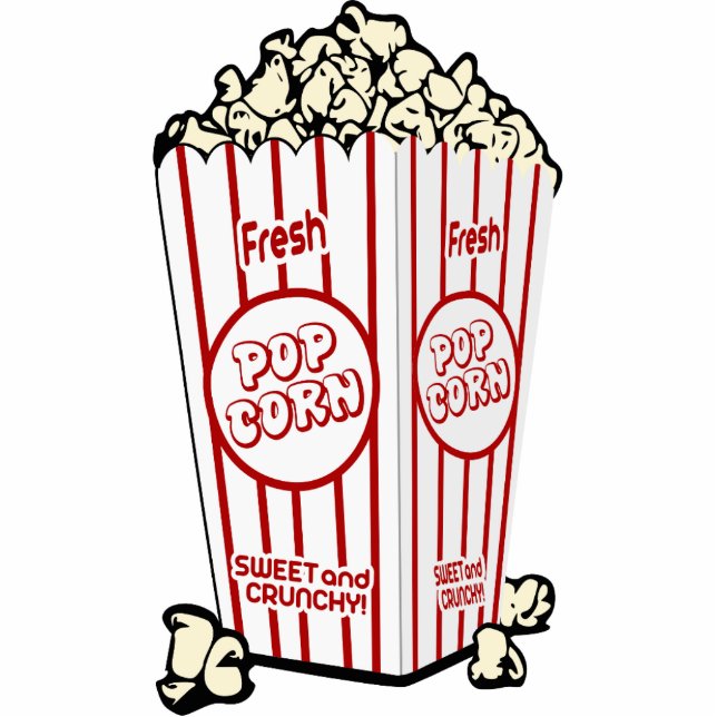 Fresh Popcorn Photo Sculpture Key Ring (Front)