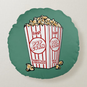 Fresh Popcorn Round Cushion