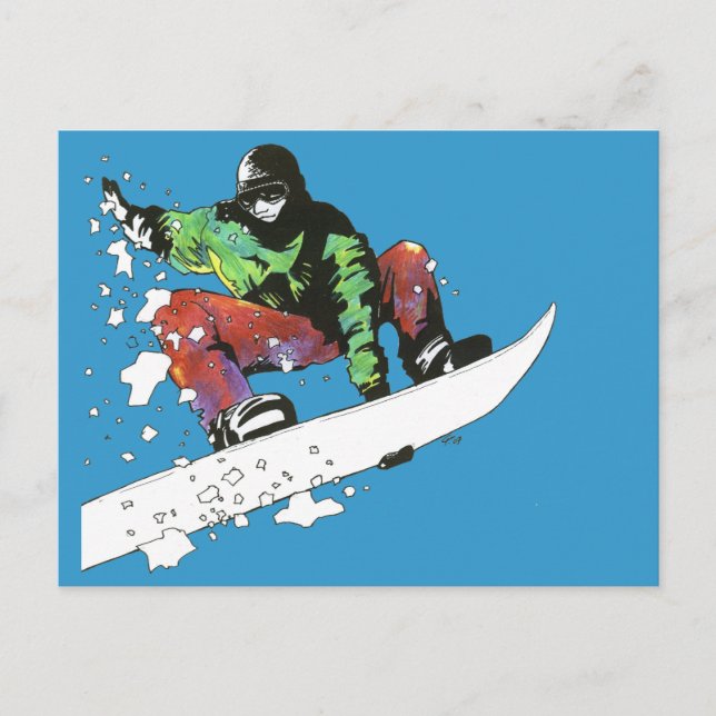 Fresh Powder Postcard (Front)