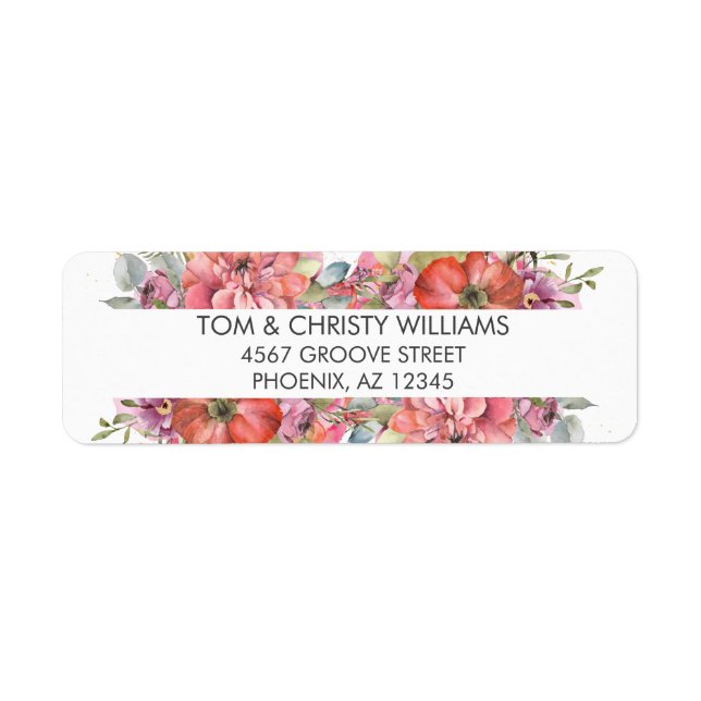 Fresh Pretty Floral Garden Return Address (Front)