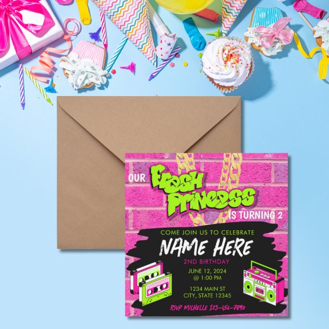 Fresh Princess Birthday Invitation (Creator Uploaded)