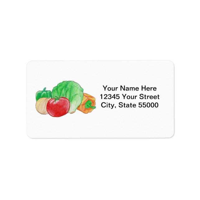 Fresh Produce Address Labels (Front)