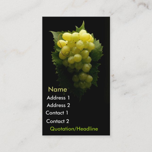 Fresh Produce Business Card (Front)