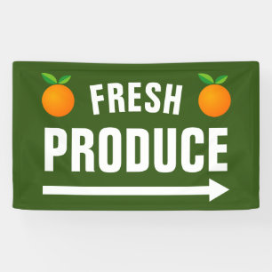 Fresh Produce Custom Farmer's Market Sign Banner
