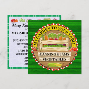 Fresh Producs and Preserves Card