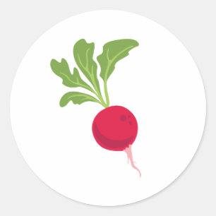 Fresh Radish Classic Round Sticker