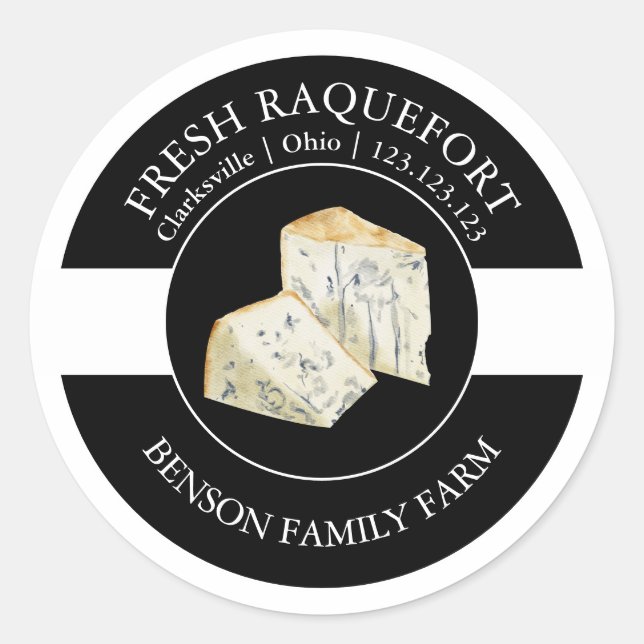 Fresh Raquefort Cheese Label (Front)
