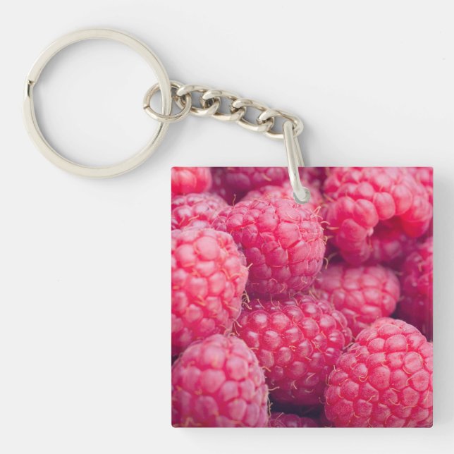 Fresh raspberries key ring (Front)