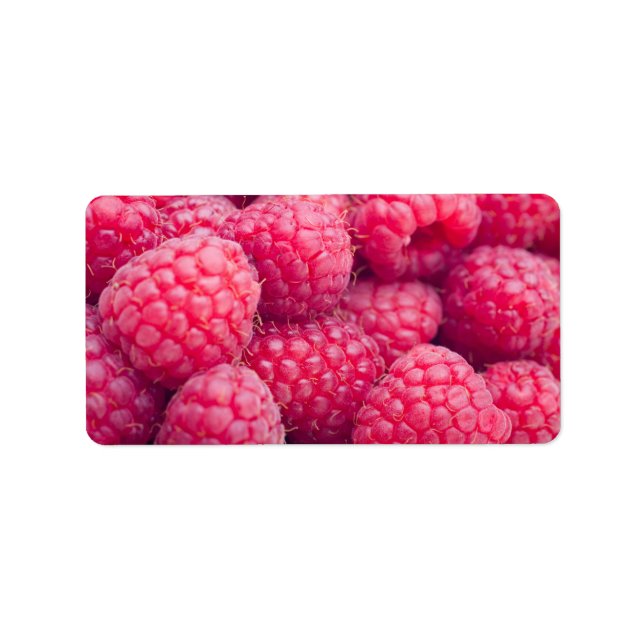 Fresh raspberries label (Front)