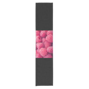 Fresh raspberries short table runner